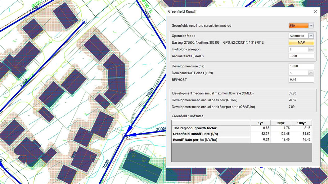 Stormwater design and analysis in Civil Designer