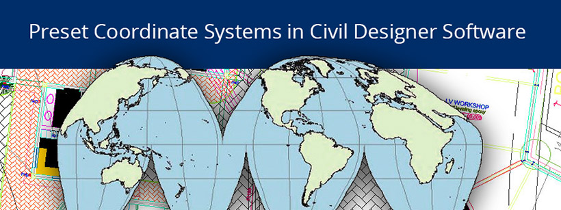 Preset Coordinate Systems in Civil Designer Software